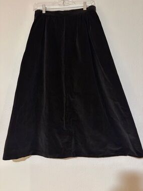 Handmade Black Velvet A-Line Women’s Skirt small/medium Goth